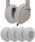 Geekria 2 Pairs Knit Headphones Ear Covers (Product Safety Certified), Washable & Stretchable Sanitary Protectors for Over-Ear Headsets, Sweat-Resistant (Size M/Grey)