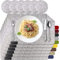 MAHEWA® 6er Set Premium Tischset Platzset aus Filz rutschfest Ab-waschbar und Waschmaschinenfest Eckige Platzdeckchen Teller-Untersetzer Filzset Tisch-Matten Platz-Matten (Hellgrau, 6er Set)