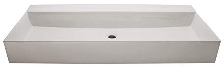 Azzurra Keramik Waschtisch Modell Elegance Squared weiß glänzend 102x45x12,5cm