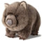 WWF Wombat Plüschtier (28cm) - Realistisch und Lebensecht Gestaltet, Super Weich zum Knuddeln und Liebhaben - Handwäsche Möglich, Grau