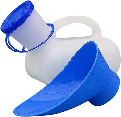 courti Urinal für Damen und Herren, Unisex, für Auto, 1000 ml, tragbar, Urinal, Reise, wiederverwendbar, Urinflasche für die Mobilität der älteren Menschen