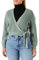 ONLY Damen Onlbreda Wrap L/S KNT Cardigan, Chinois Green, S EU