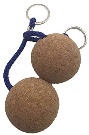 Schwimmender Schlüsselanhänger, Asudaro 2St Schwimmende Kork Schlüsselanhänger 50mm Holzkugel Schwimmfähig Schlüsselanhänger Marine Segeln Kajak Boot Float Keychain Segelboot Kanu Wassersport Zubehör