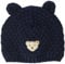 Steiff Baby - Mädchen Ohne Bommel Beanie-Mütze, STEIFF Navy, 47 EU