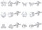Silber 925 Ohrstecker Kleine Ohrringe Set Damen, 6 Paar Multipack Sterling Silber Ohrstecker Knorpel Set Ohrringe Kleine Silber Glitz Kugel Schmetterling Damen Mädchen Kind für Mehrere Ohrlöcher