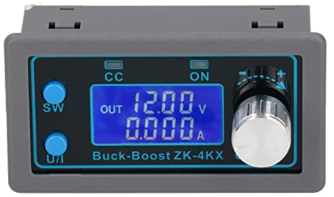 Uadme Einstellbarer Spannungsregler, ZK-4KX DC Buck Boost Wandler, Programmierbare Stromversorgungsmodul, Buck Boost Converter 5-30V, LCD Bildschirm, Präzise und Schnell