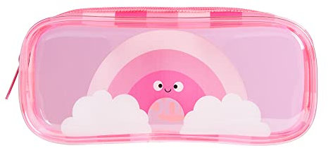 Tinc Cute Pink Transparent PVC School Pencil Case | Travel & Cosmetic Bag (MAPVPCPK)