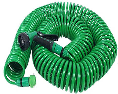EDDGE 7,5 m / 15 m / 30 m einziehbare Spule, magischer Flexibler Gartenwasserschlauch for Autoschlauch, Kunststoffschläuche, Gartenbewässerung mit Spray (Color : 15m)