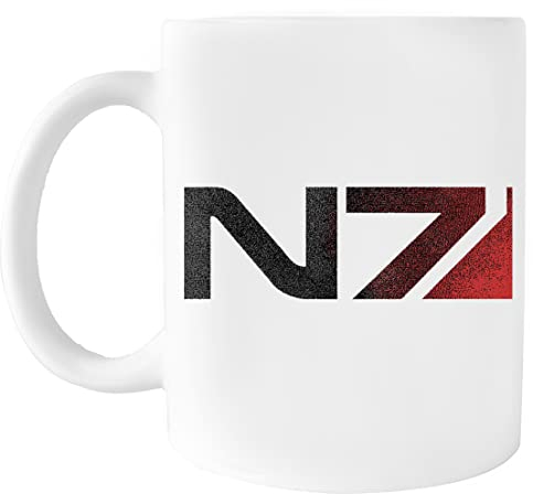 Kwantees Mass Effect N7 Distressed Logo Umweltfreundlicher Becher Aus Keramik