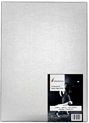 Photolux Professional Matte Paper DUO 230 gsm, beidseitig bedruckbar Fotopapier in Premiumqualität DIN A4 (210x297mm) 350 Blatt