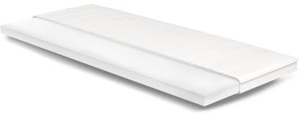 Meisterschlaf Kaltschaum Topper 70x190 cm – Höhe 7cm – RG45 – Oeko-TEX® Standard 100 – Tencel™ Lyocell Doppeltuch-Bezug waschbar – für Matratze, Boxspringbett, Sofa – Made in Germany