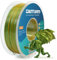 GIANTARM Silk PLA Filament 1.75mm(±0.02mm) für 3D Drucker, 1kg, 1 Rolle vakuumverpackt, PLA silk-like zweifarbig, Gelb+Grün