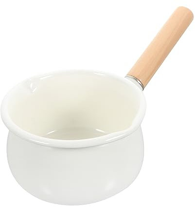 UPKOCH Kochtopf Aus Hochwertigem Material Flacher Boden Für Schnelle Wärmeleitung Antihaftbeschichtung Geeignet Als Milchtopf Suppentopf Und Salattopf Langer Griff Für Sicheren Halt Leich