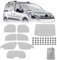 Parasol para Parabrisas Compatible con Citroen Berlingo 2008-2018, 8 Piezas Juego de Protector de Parabrisas, Juego de Ventana de Persiana Térmica Interior con Bolsa Almacenamiento, 100% Oclusión