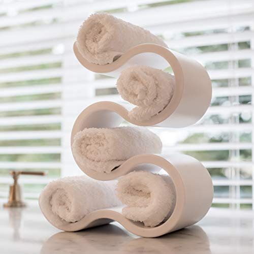 Generisch WeinregalThermoplastisches Boa-Flaschenregal, weiß, 11,1 x 23,6 x 28,6 cm