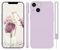 KPPIT for iPhone 15 Case Silicone,Shockproof Cover with Microfiber Lining 6.1 inch,Silky-Soft Touch Full-Body Protective iPhone 15 Phone Case(Grass Purple)
