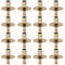 16 Pcs Taper Candle Holders Bulk for Pillar Candles Metal Taper Candlesticks Holders Centerpieces Wine Bottle Candle Stick Holder Decor for Table Centerpieces Wedding Decor Dinner Party(Gold)