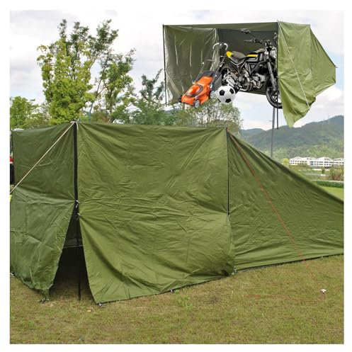 YSMSMZJK Garage Moto per Esterno con Tessuto Ombreggiante Rimovibile Tenda Moto con Tessuto Oxford 210D PU4000 Impermeabile Capannone per Esterno Garage Auto per Esterno