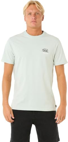 RIP CURL Men's Animals Tee T Shirt Top Mint Size L