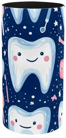 Musikbox, Stiftehalter, Schreibtisch-Organizer, Stiftehalter, Behälter, Schreibtisch-Schreibwaren-Organizer, Tisch, Blumentopf, Make-up-Pinselhalter, niedliche Zähne