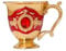 1 Pcs Drinking Glass Cup Cocktail Cup Blenders for Kitchen Reusable Tea Cup Brass Wine Goblet Sake Cup Mug(Red)