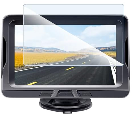 KARYLAX - Flexible Glass Screen Protector, 9H Hardness, Anti-scratch, Compatible with 9 Inch Backup Camera 4 Split Front View Monitor