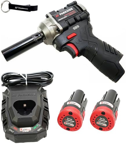 HEADNMORE® Parkside Performance® PPDSSA 12 Visseuse à percussion sans fil 12 V ½ + porte-clés (batterie 2 x 2 Ah)