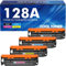128A CE320A Toner Kompatibel für HP 128A CE320A CE321A CE322A CE323A Laserjet Pro CM1415fn Color MFP CP1525 CP1525nw CP1525n CM1415 CM1415fnw Schwarz Cyan Magenta Gelb 4er-Pack