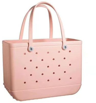 JTBDWOSK Rose, Strandtasche aus Gummi, wasserdichte Strandtasche, Eva Einkaufstasche mit Löchern Strandtasche, Waschbar Tragbare Reisehandtasche, Tragetasche für Sport, Sommer, Pool,Fitnessstudio