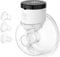 Wearable Breast Pump, Portable Wireless Wearable Breast Pump with Touchscreen LCD Display 4 Modes & 6 Levels, (Extra Insert Size:17mm,19mm,21mm)