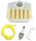 Air Fuel Filter Spark Plug For Husqvarna 340 345 346XP 350 351 353 Chainsaw Spare Tool