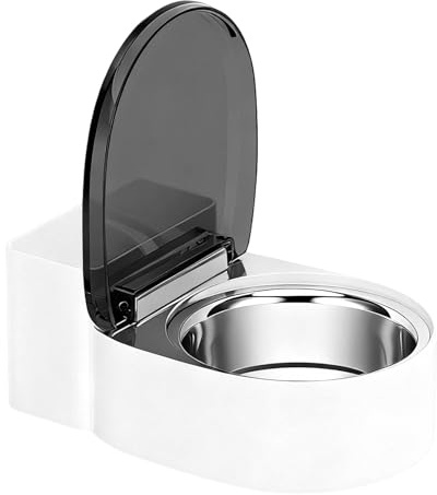 Bebedero Para Gatos Dispensador Elevado Con Forma De Inodoro | Dispensador Automático Para Mascotas Pequeñas Para Mascotas Perros Comida Alimentación Hogar Cocina Salón