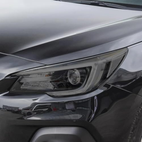 SamLng Auto Scheinwerfer Schutzfolie Für Subaru Für Outback 2018 2019 2020 Zubehör 2 Stück Scheinwerfer-Schutzfolie Scheinwerfer Gold Transparent Schwarz Aufkleber