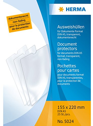 Herma 5024 Ausweissteckhüllen A5 transparent