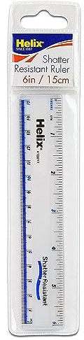 Helix 15 cm langes transparentes Lineal