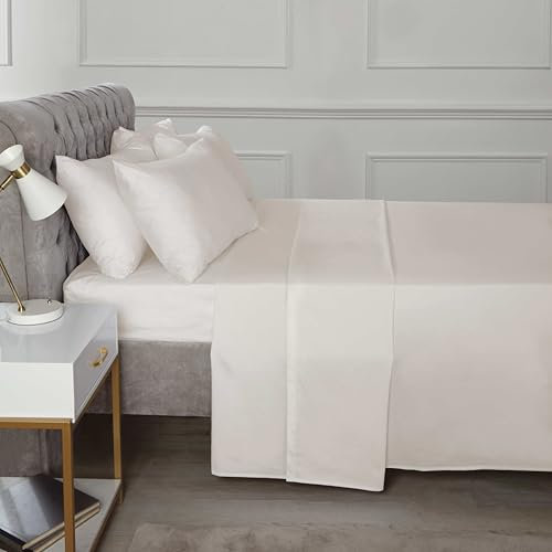 Brighton Hill Egyptian Cotton Super King Size Flat Sheet - Cream