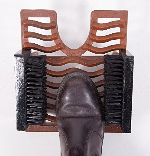 Black Country Metal Works Classic Three in One Cast Iron Black Welly & Boot Brush, Jack & Scraper - Superb Gift Idea!