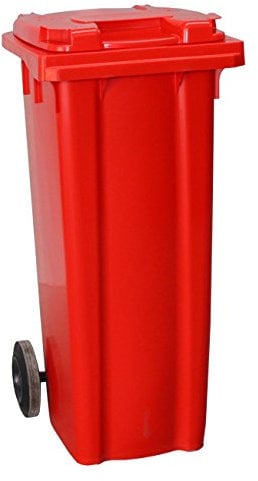 Yellowshield 140L Wheelie Bin - RED