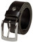 LINDENMANN Gürtel Herren Ledergürtel Herren Gürtel Herren, Vollrindleder, Büffelleder 4 mm, in 3 Farben, cognac/dunkelbraun/schwarz, Größe/Size:110, Farbe/Color:schwarz