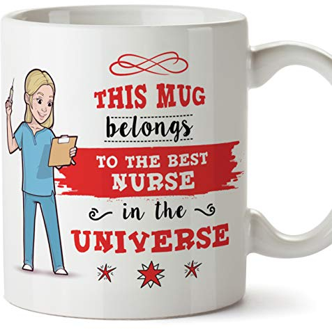 MUGFFINS nurse. Original Mug cup This mug belongs to the best Nurse in the universe - 11 oz Ceramic