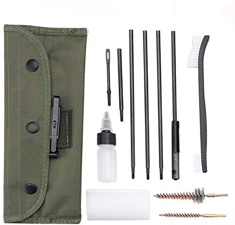 Xrten 12 en 1 kit Outils Brosses de Nettoyage, Multifonction Sac de Transport pour Pistolet Fusil 22LR, 223, 257, 5.56mm