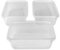 We Can Source It Ltd 50 x 1000ml Plastic Microwave & Freezer Safe Food Containers with Lids - BPA-Free, Reusable, Takeaway Meal Prep Containers - Catering Grade Food Storage Boxes for Home & Business