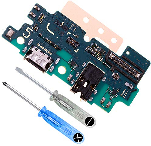 MMOBIEL Conector de base compatible con Samsung Galaxy A50 2019 - Puerto de carga - Reemplazo de puerto de auriculares/micrófono - Tipo C - Incluye destornilladores
