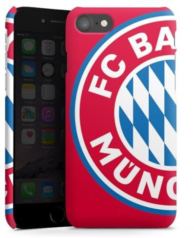 Premium Case kompatibel mit Apple iPhone SE (2020) Smartphone Handyhülle Schutzhülle matt FC Bayern München Offizielles Lizenzprodukt FCB