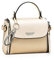 NICOLE & DORIS Tasche Damen Klein Crossbody Tasche PU Leder Tasche Umhängetasche Trendy Handtasche mit abnehmbaren Schulterriemen Beige