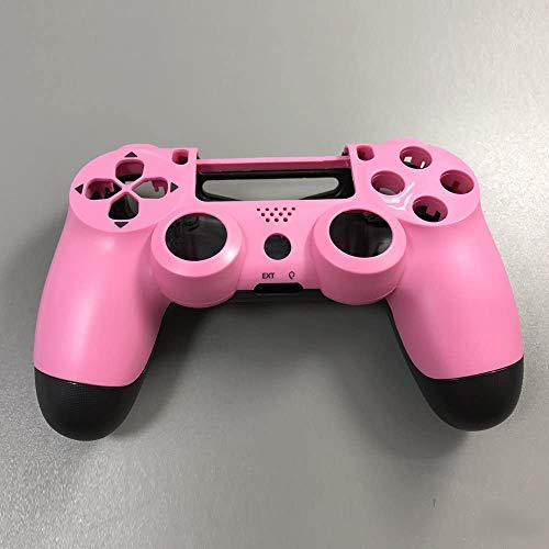 Full Housing Shell Plastic Cover Case Protector Skin Case For PS4 JDM-001 controller (Pink Black)