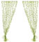 FAVOMOTO Grün Transparente Voile Vorhänge Gardine Schal Dekoschal für Schlafzimmer Wohnzimmer Blumen Druck 100x270cm für Wohnzimmer Schals Schlafzimmer Vorhänge Kinderzimmer Dekoschals
