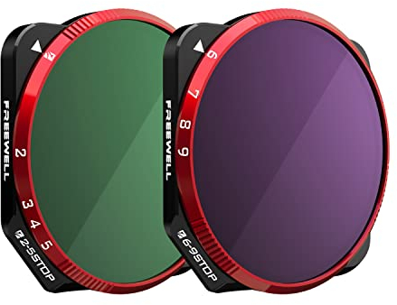 Freewell Variable ND 2-5 Stop, 6-9 Stop 2er Pack VND Filter Kameraobjektivfilter Kompatibel mit Mavic 3/Mavic 3 Cine/Mavic 3E (Nicht Kompatibel mit Mavic 3 Classic/Mavic 3 Pro/Mavic 3 Pro Cine)