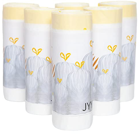 JYYD Müllbeutel aus Kunststoff, 3–5 l, mit Kordelzug, Griffen, Müllbeutel, Müllbeutel (3–5 l (120 Stück))