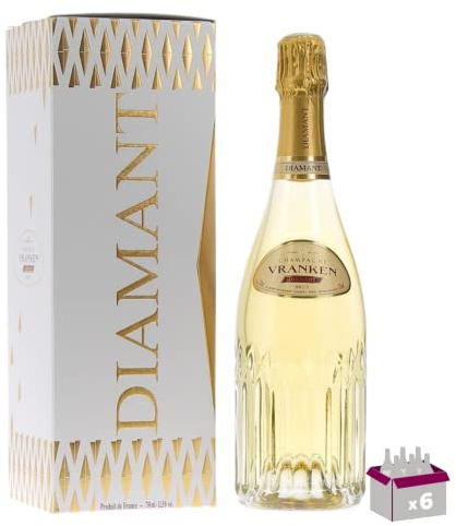 6 Champagne Vranken - Diamant Brut - 6x75cL - Étui